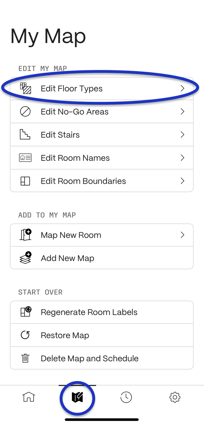 Edit Floor type